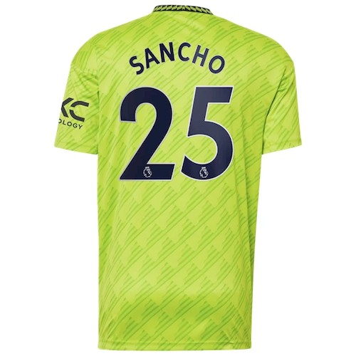Manchester United Jadon Sancho 25 3. Trikot 2022-23 Fußballtrikots