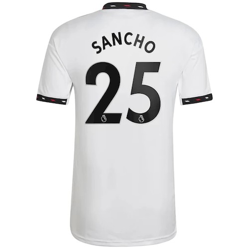 Manchester United Jadon Sancho 25 Auswärtstrikot 2022-23 Fußballtrikots