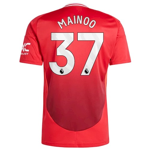 Manchester United Mainoo 37 Heimtrikot 2024-25 Fußballtrikots