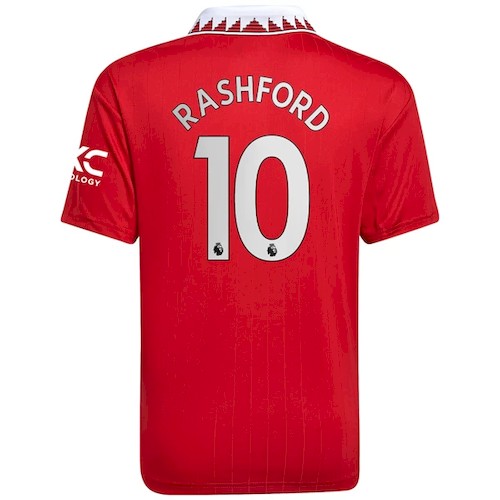 Manchester United Marcus Rashford 10 Heimtrikot 2022 23 Fußballtrikots