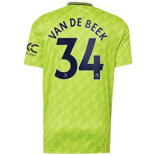 Manchester United Van De Beek 34 3. Trikot 2022-23 Fußballtrikots