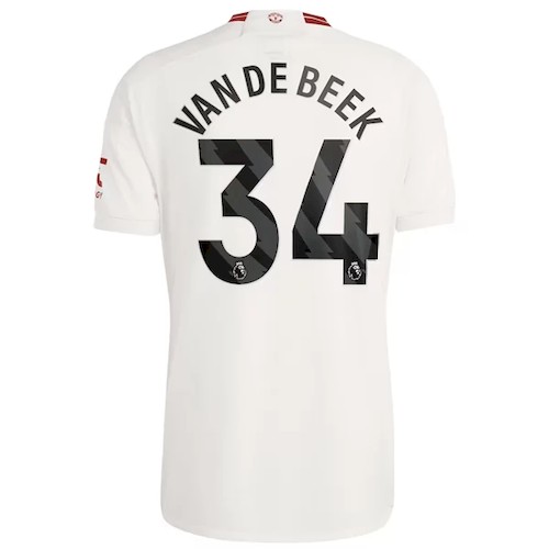 Manchester United Van De Beek 34 3. Trikot 2023-24 Fußballtrikots