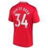 Manchester United Van De Beek 34 Heimtrikot 2022 23 Fußballtrikots