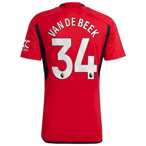 Manchester United Van De Beek 34 Heimtrikot 2023-24 Fußballtrikots