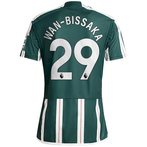 Manchester United Wan-Bissaka 29 Auswärtstrikot 2023-24 Fußballtrikots