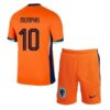 Niederlande Memphis 10 Kinder Heim Trikotsatz 2024 Fußballtrikots