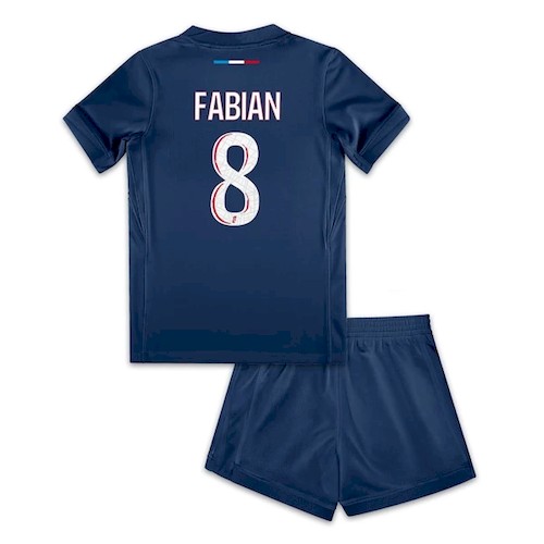 Paris Saint Germain PSG Fabian 8 Kinder Heim Trikotsatz 2024 2025 Fußballtrikots