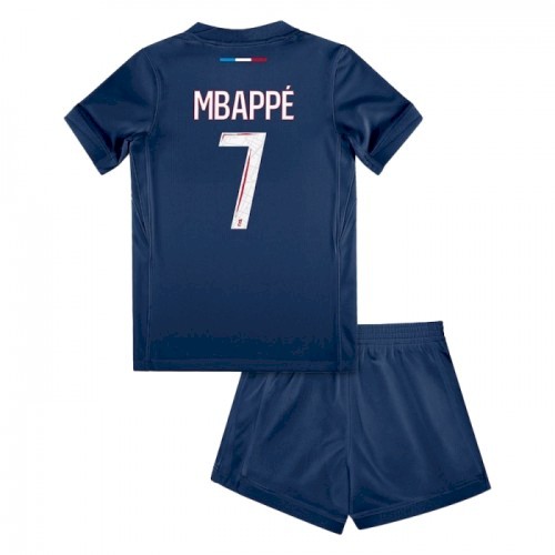 Paris Saint Germain PSG Kylian Mbappé 7 Heim Kinder Trikotsatz 2024 2025