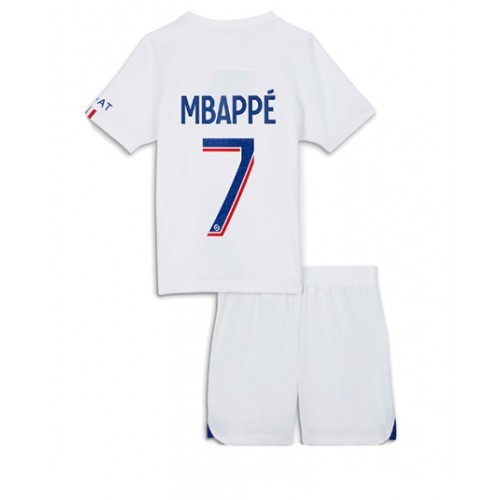 Paris Saint Germain PSG Kylian Mbappé 7 Kinder 3rd Trikotsatz 2022 2023