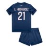 Paris Saint Germain PSG LHernandez 21 Kinder Heim Trikotsatz 2024 25 Fußballtrikots