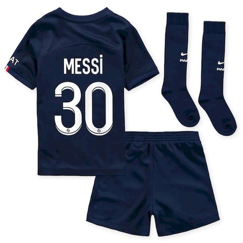Paris Saint Germain PSG Lionel Messi 30 Heim Kinder Trikotsatz 2022-23