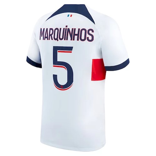 Paris Saint Germain PSG Marquinhos 5 Auswärtstrikot 2023-24 Fußballtrikots