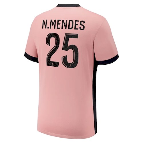Paris Saint Germain PSG NMendes 25 3 Trikot 2024 25 Fußballtrikots
