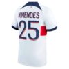 Paris Saint Germain PSG NMendes 25 Auswärtstrikot 2023 24 Fußballtrikots