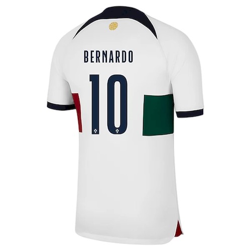 Portugal Bernardo Silva 10 Auswärtstrikot 2022 Fußballtrikots