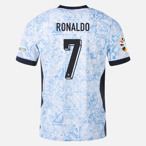 Portugal Cristiano Ronaldo 7 Auswärtstrikot 2024 Fußballtrikots