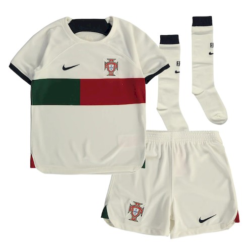 Portugal Kinder Auswärts Trikotsatz 2022 Fußballtrikots