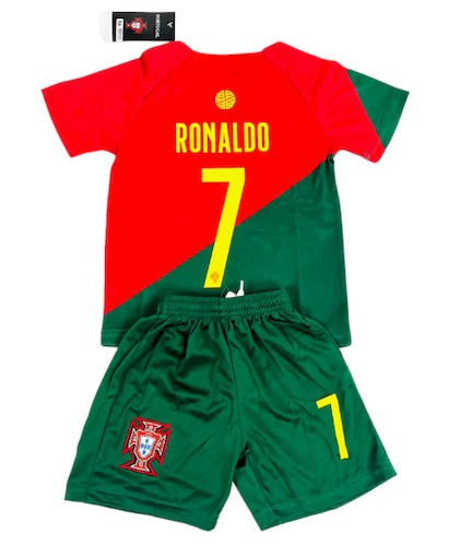 Portugal Ronaldo 7 Heim Kinder Trikotsatz 2022