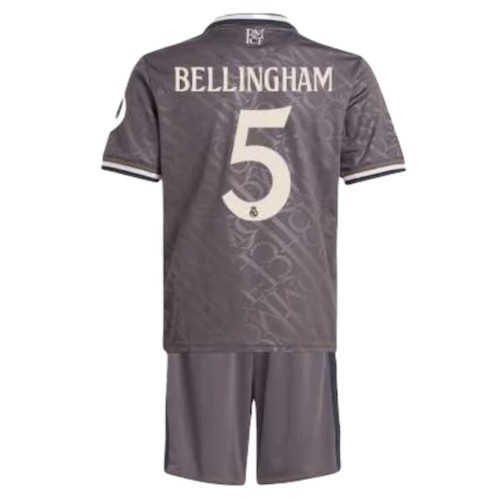 Real Madrid Bellingham 5 Kinder 3rd Trikotsatz 2024 2025 Fußballtrikots