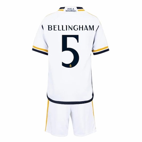 Real Madrid Bellingham 5 Kinder Heim Trikotsatz 2023 2024 Fußballtrikots