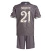 Real Madrid Brahim 21 Kinder 3rd Trikotsatz 2024 2025 Fußballtrikots