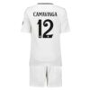 Real Madrid Camavinga 12 Kinder Heim Trikotsatz 2024 2025 Fußballtrikots