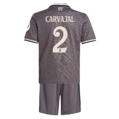 Real Madrid Carvajal 2 Kinder 3rd Trikotsatz 2024 2025 Fußballtrikots