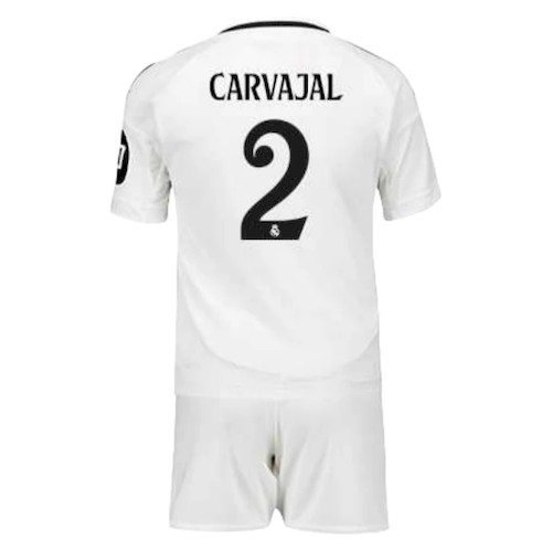 Real Madrid Carvajal 2 Kinder Heim Trikotsatz 2024 2025 Fußballtrikots