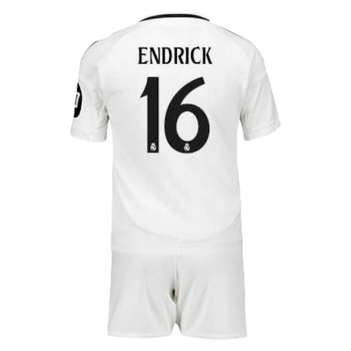 Real Madrid Endrick 16 Kinder Heim Trikotsatz 2024-25 Fußballtrikots