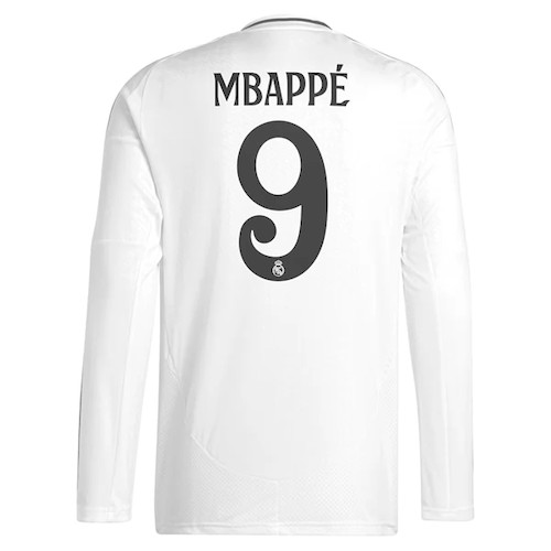 Real Madrid Mbappé 9 Heimtrikot 2024 25 Fußballtrikots Langarm