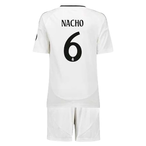 Real Madrid Nacho 6 Kinder Heim Trikotsatz 2024-25 Fußballtrikots