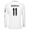 Real Madrid Rodrygo 11 Heimtrikot 2024 25 Fußballtrikots Langarm