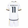 Real Madrid Rodrygo 11 Kinder Heim Trikotsatz 2023 2024 Fußballtrikots