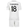 Real Madrid Tchouaméni 18 Kinder Heim Trikotsatz 2024 25 Fußballtrikots