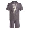 Real Madrid Vini JR 7 Kinder 3rd Trikotsatz 2024 2025 Fußballtrikots