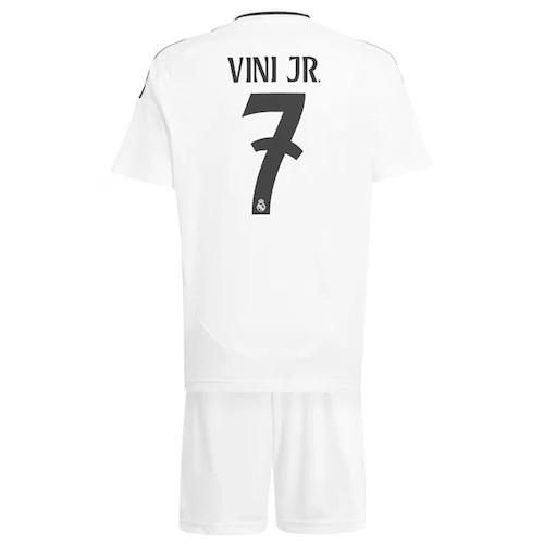 Real Madrid Vini JR. 7 Kinder Heim Trikotsatz 2024 2025 Fußballtrikots