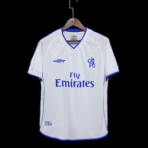 Retro 0103 Chelsea Auswärts Fußballtrikots