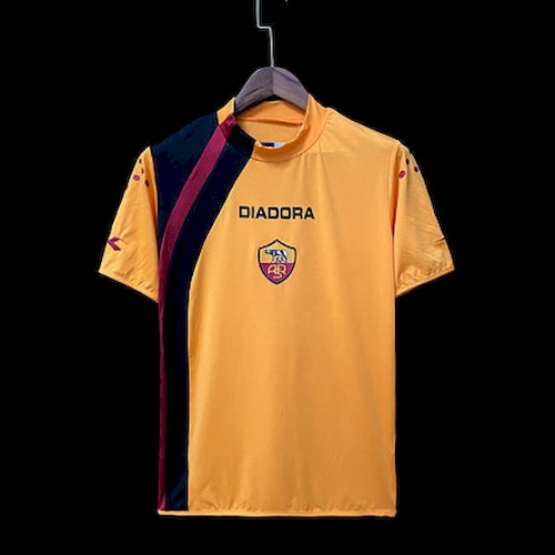 Retro 05-06 Roma Gelb Fußballtrikots