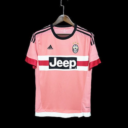 Retro 14-15 Juventus Auswärts Fußballtrikots Rosa