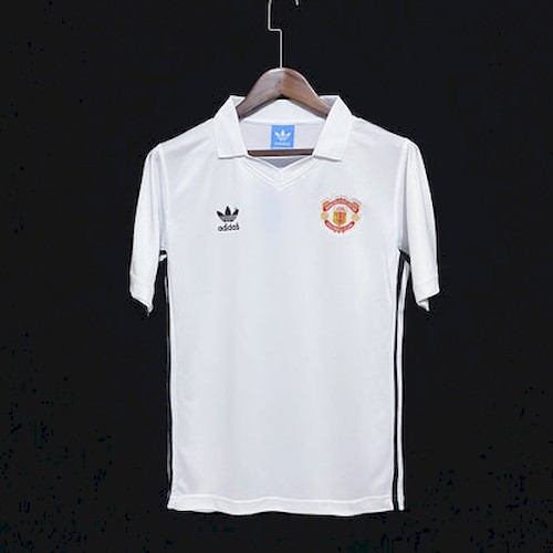 Retro 1980 Manchester United Auswärts Fußballtrikots