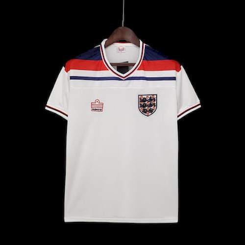 Retro 1982 England Heim Fußballtrikots
