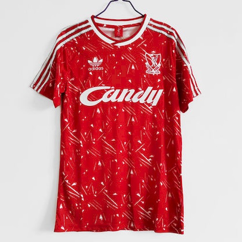 Retro 1989-91 Liverpool Heim Fußballtrikots
