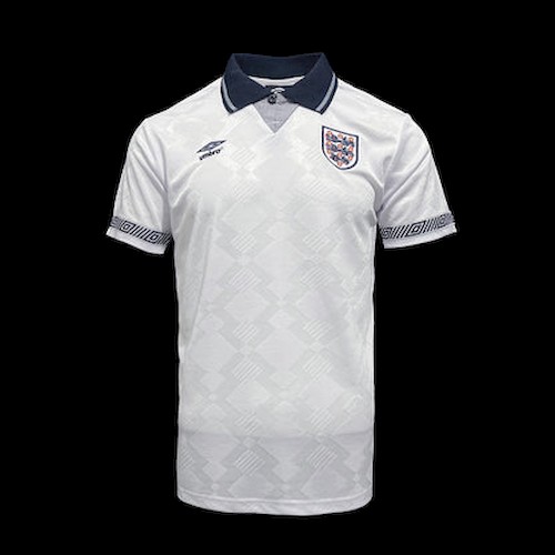 Retro 1990 England Heim Fußballtrikots
