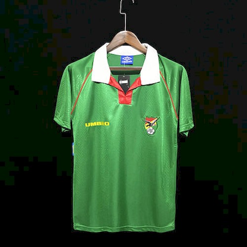 Retro 1994 Bolivia Grön Fußballtrikots