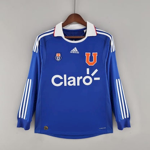 Retro 2011 Langarm Universidad de Chile Heim Fußballtrikots