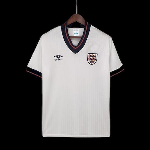 Retro 84-87 England Heim Fußballtrikots