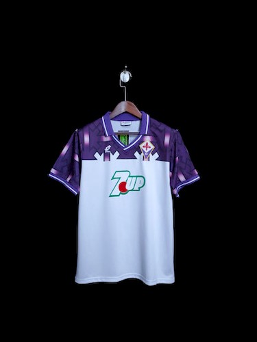 Retro 92-93 Fiorentina Auswärts Fußballtrikots