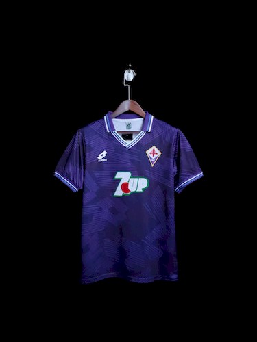 Retro 92-93 Fiorentina Heim Fußballtrikots