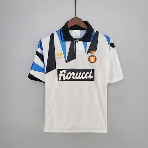 Retro 92-93 Inter Mailand Auswärts Fußballtrikots
