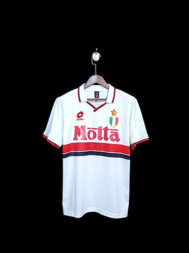 Retro 93-94 AC Mailand Auswärts Fußballtrikots